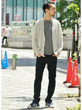 EDIFICE OFFICIALさん（メンズ・177cm）の春コーディネート