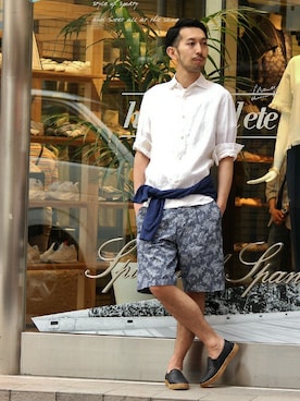 EDIFICE OFFICIALさん(メンズ・177cm)の夏コーディネート