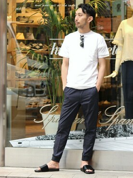 EDIFICE OFFICIALさん（メンズ・177cm）の夏コーディネート