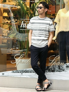 EDIFICE OFFICIALさん（メンズ・177cm）の夏コーディネート