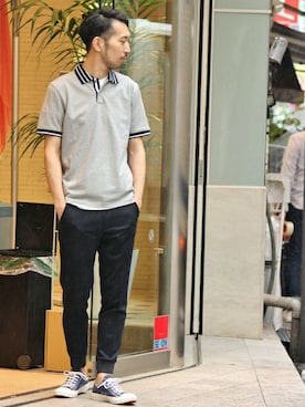 EDIFICE OFFICIALさん（メンズ・177cm）の夏コーディネート