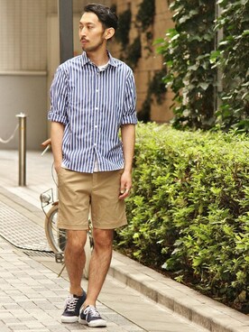 EDIFICE OFFICIALさん（メンズ・177cm）の夏コーディネート