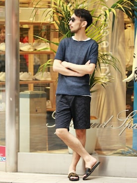 EDIFICE OFFICIALさん（メンズ・177cm）の夏コーディネート