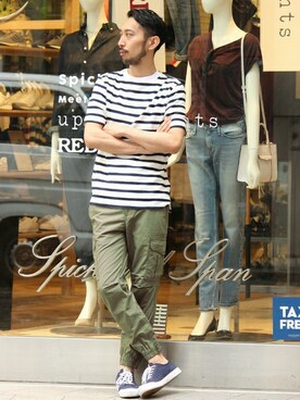 EDIFICE OFFICIALさん（メンズ・177cm）の夏コーディネート