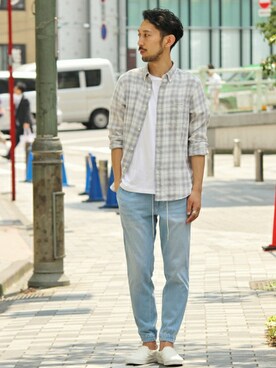 EDIFICE OFFICIALさん(メンズ・177cm)の夏コーディネート