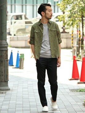 EDIFICE OFFICIALさん(メンズ・177cm)の夏コーディネート