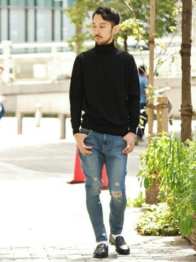 EDIFICE OFFICIALさん（メンズ・177cm）の秋コーディネート