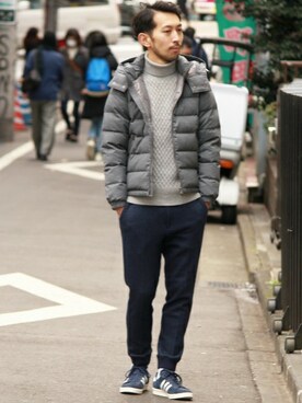 EDIFICE OFFICIALさん（メンズ・177cm）の冬コーディネート