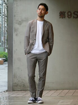 EDIFICE OFFICIALさん（メンズ・177cm）の春コーディネート