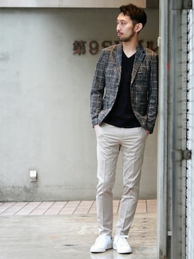 EDIFICE OFFICIALさん（メンズ・177cm）の春コーディネート