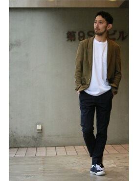 EDIFICE OFFICIALさん(メンズ・177cm)の春コーディネート