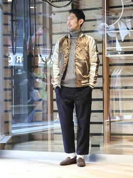 EDIFICE OFFICIALさん（メンズ・177cm）の秋コーディネート