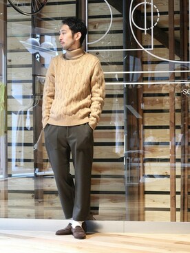 EDIFICE OFFICIALさん（メンズ・177cm）の秋コーディネート