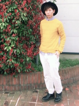 「ハットコーデ」｜ATSUSHIさん（メンズ・171cm）の春コーディネート