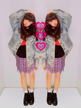 「Nile PERCH（ナイルパーチ）のアイテム（スウェット）」を使った、KAECHUNさん（レディース・151cm）の春コーディネート