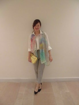 「グレーパンツ」｜BABYLONE　池袋店さん（レディース・157cm）の冬コーディネート