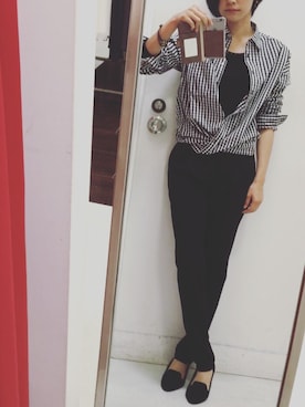 「タータンチェック」｜もーさん（レディース・163cm）の冬コーディネート