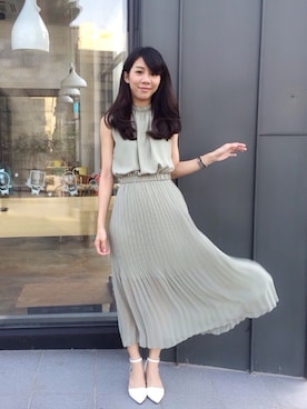 「A dress a day（ア　ドレス　ア　デイ）のアイテム」を使った、togetherさん（レディース・163cm）の春コーディネート