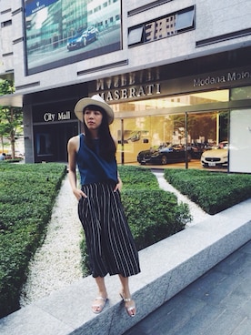 「A dress a day（ア　ドレス　ア　デイ）のアイテム」を使った、togetherさん（レディース・163cm）の夏コーディネート