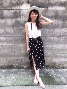 「A dress a day（ア　ドレス　ア　デイ）のアイテム」を使った、togetherさん（レディース・163cm）の夏コーディネート