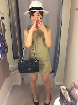 「シャネル」｜「アイテム（オールインワン・サロペット）」を使った、Marika Kurokawaさん（レディース・159cm）の夏コーディネート