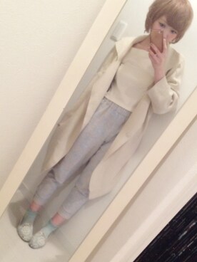 「LILY BROWN（リリーブラウン）のアイテム（カバーオール）」を使った、mayoさん（レディース・158cm）の春コーディネート