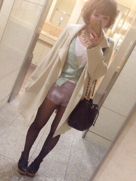 「LILY BROWN（リリーブラウン）のアイテム（カバーオール）」を使った、mayoさん（レディース・158cm）の春コーディネート