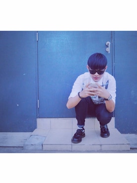 「TOPMAN（トップマン）のアイテム（レッグウェア）」を使った、Ken____.さん（メンズ・178cm）の冬コーディネート