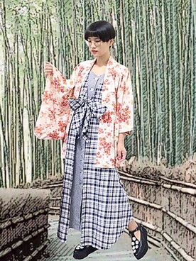 L.Z.Hさんの（kimono | キモノ）を使ったコーディネート
