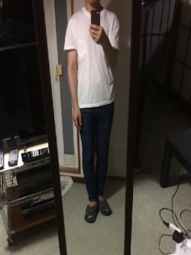 「OURET（オーレット）のアイテム（シューズ）」を使った、Seanさん（メンズ・165cm）の夏コーディネート