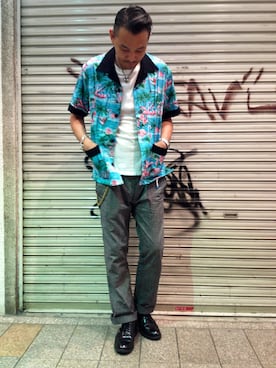 「パイル」｜「アイテム（財布/小物）」を使った、matsuuraさん（メンズ・185cm）の夏コーディネート