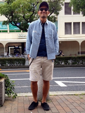 「メッシュキャップ」｜「アイテム（財布/小物）」を使った、matsuuraさん（メンズ・189cm）の夏コーディネート