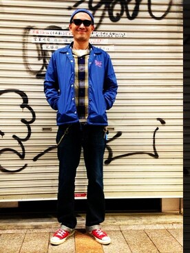 「アイテム（キーホルダー）」を使った、matsuuraさん（メンズ・189cm）の秋コーディネート