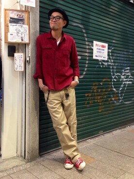 「アイテム（キーホルダー）」を使った、matsuuraさん（メンズ・189cm）の秋コーディネート