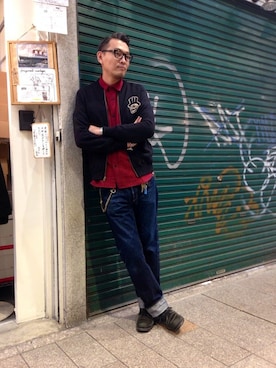 「アイテム（キーホルダー）」を使った、matsuuraさん（メンズ・189cm）の秋コーディネート