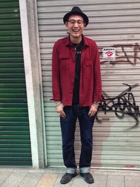「アイテム（キーホルダー）」を使った、matsuuraさん（メンズ・189cm）の秋コーディネート