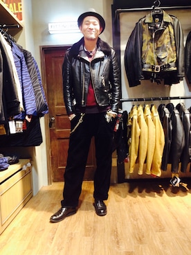 「アイテム（キーホルダー）」を使った、matsuuraさん（メンズ・189cm）の冬コーディネート