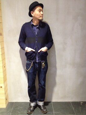 「あごひげ」｜「アイテム（財布/小物）」を使った、matsuuraさん（メンズ・189cm）の冬コーディネート
