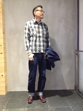 「アイテム（キーホルダー）」を使った、matsuuraさん（メンズ・189cm）の冬コーディネート