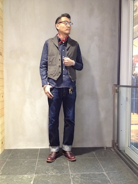 「アイテム（キーホルダー）」を使った、matsuuraさん（メンズ・189cm）の冬コーディネート