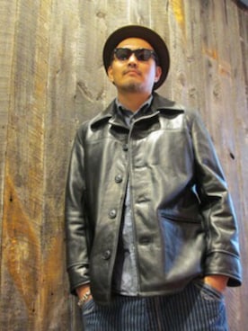 「Schott（ショット）のSchott/ショット/CHAMBRAY WORK SHIRTS/シャンブレー ワーク シャツ（シャツ/ブラウス）」を使った、matsuuraさん（メンズ・189cm）の秋コーディネート