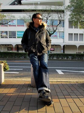 matsuuraさん（メンズ・189cm）の冬コーディネート