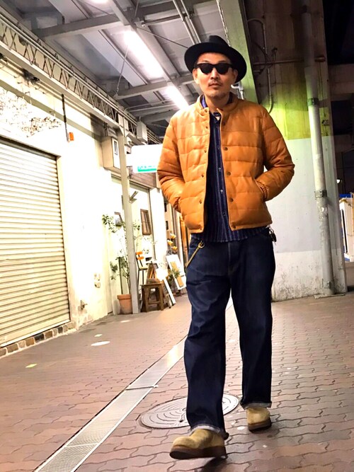 Schott ショット LEATHER LIGHT DOWN JACKET Schott ショット LEATHER