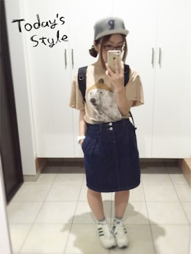「動物モチーフ」｜「アイテム（腕時計）」を使った、hapuuさん（レディース・145cm）の夏コーディネート