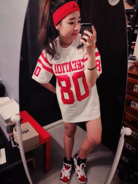 「アイテム（ジャージ）」を使った、Claireさん（レディース・160cm・10代）の秋コーディネート