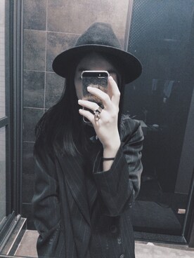 「hat」｜「アイテム（チェスターコート）」を使った、Claireさん（レディース・160cm）の春コーディネート