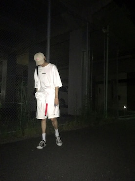 「DHOLIC（ディーホリック）のアイテム（キャップ）」を使った、a2shiiiさん（メンズ・181cm）の夏コーディネート