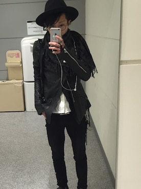 「EKAM（エカム）のアイテム」を使った、だぃさん（メンズ・167cm）の冬コーディネート