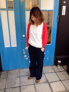 「Marc by Marc Jacobs（マークバイマークジェイコブス）のアイテム（アナログ腕時計）」を使った、mayuさん（レディース・153cm）の冬コーディネート