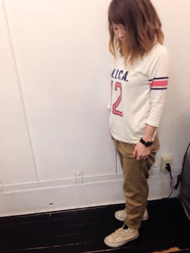 「アイテム（腕時計）」を使った、mayuさん（レディース・153cm）の冬コーディネート